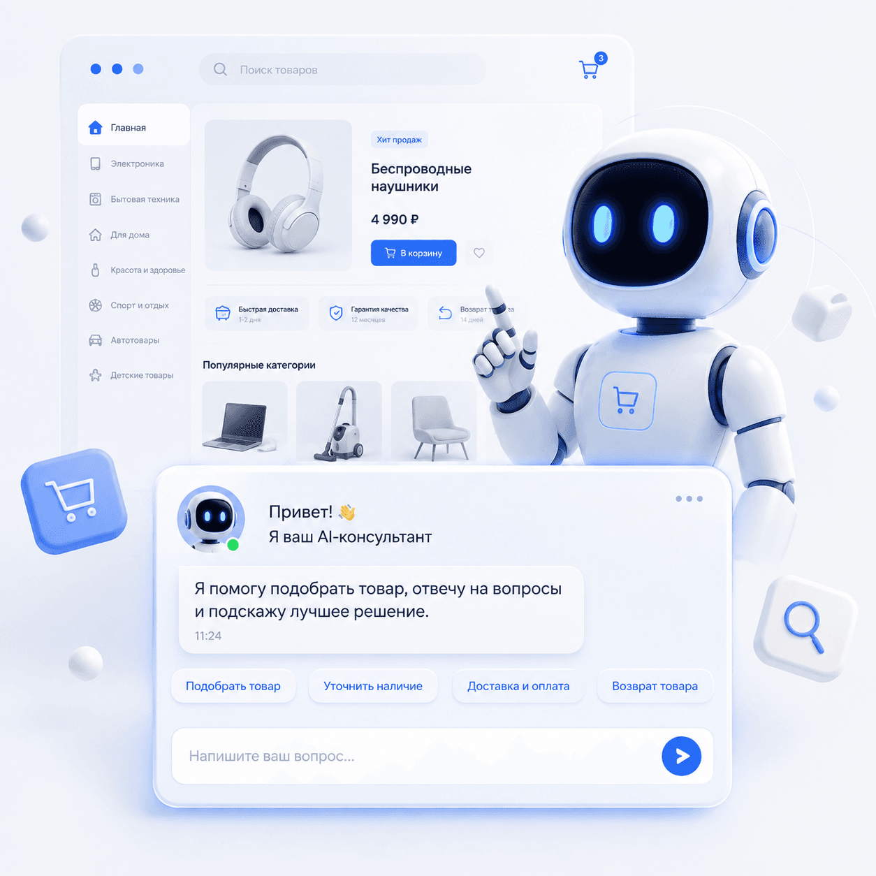 AI-консультант для интернет-магазина с каталогом более 200 000 товаров